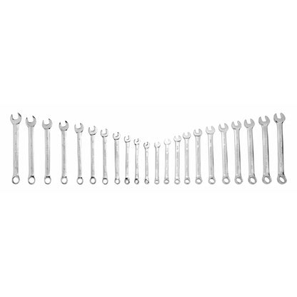 22-Piece Combination Wrench Set Metric SAE Chrome Vanadium