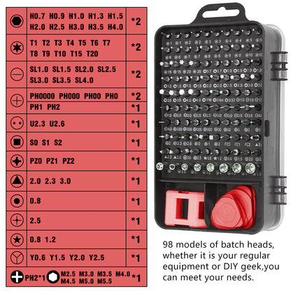 115 in 1 Precision Screwdriver Set Multifunctional Magnetic Repair