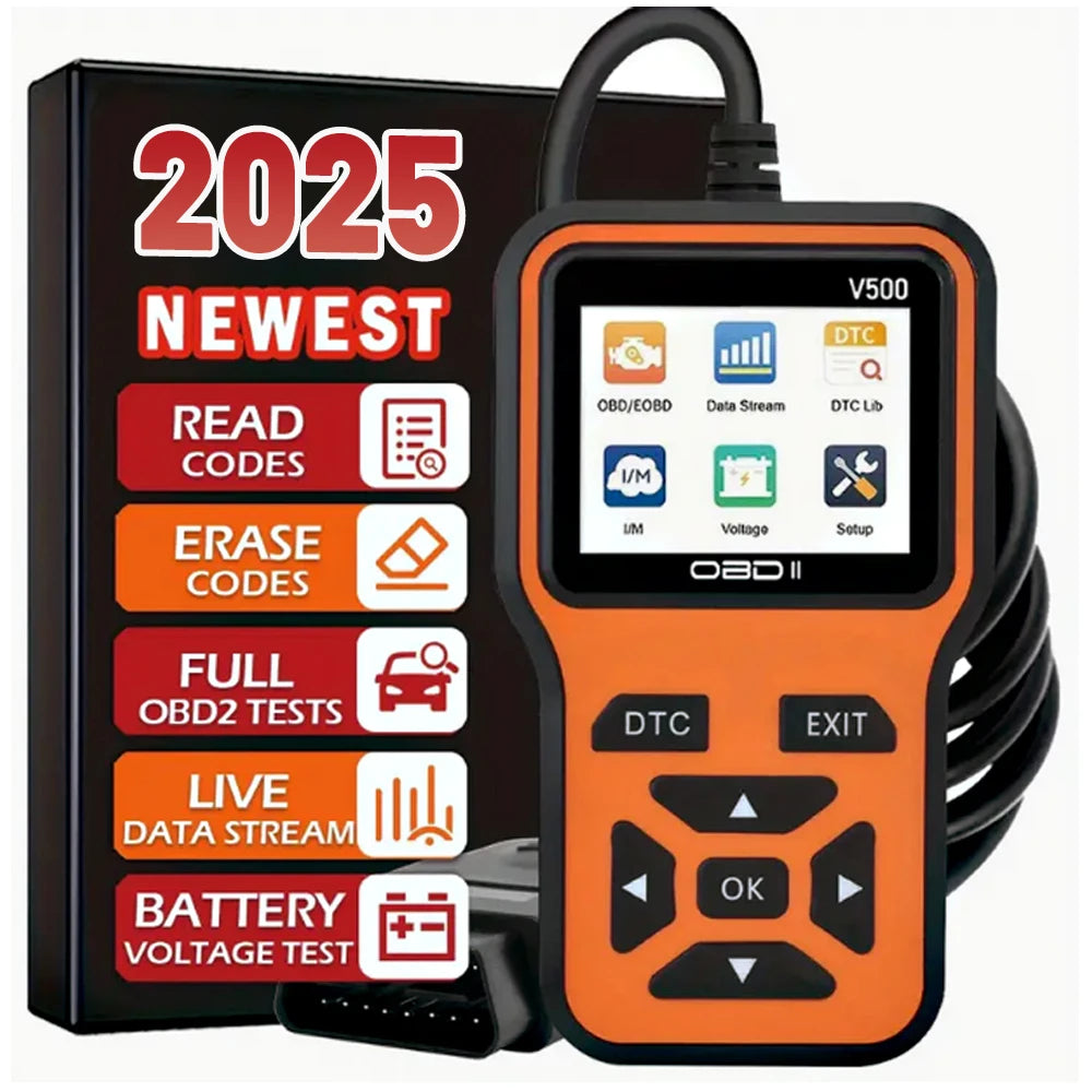 OBD2 Scanner V500 - Instant Code Reader & Voltage Check