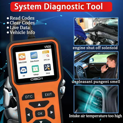 OBD2 Scanner V500 - Instant Code Reader & Voltage Check