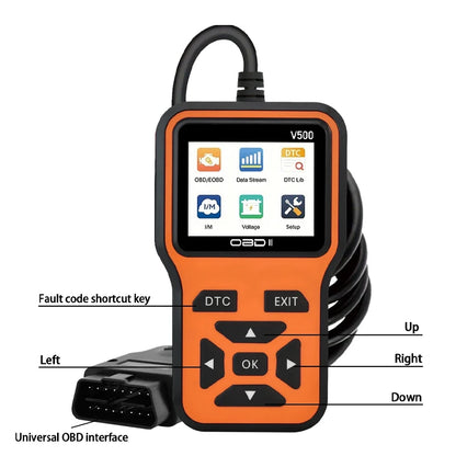 OBD2 Scanner V500 - Instant Code Reader & Voltage Check
